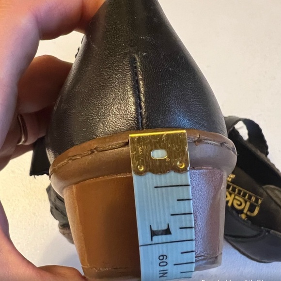 Rieker Mary Jane black leather comfort shoes size 38 7 - Picture 7 of 7